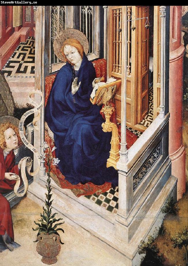 BROEDERLAM, Melchior The Annunciation (detail)
